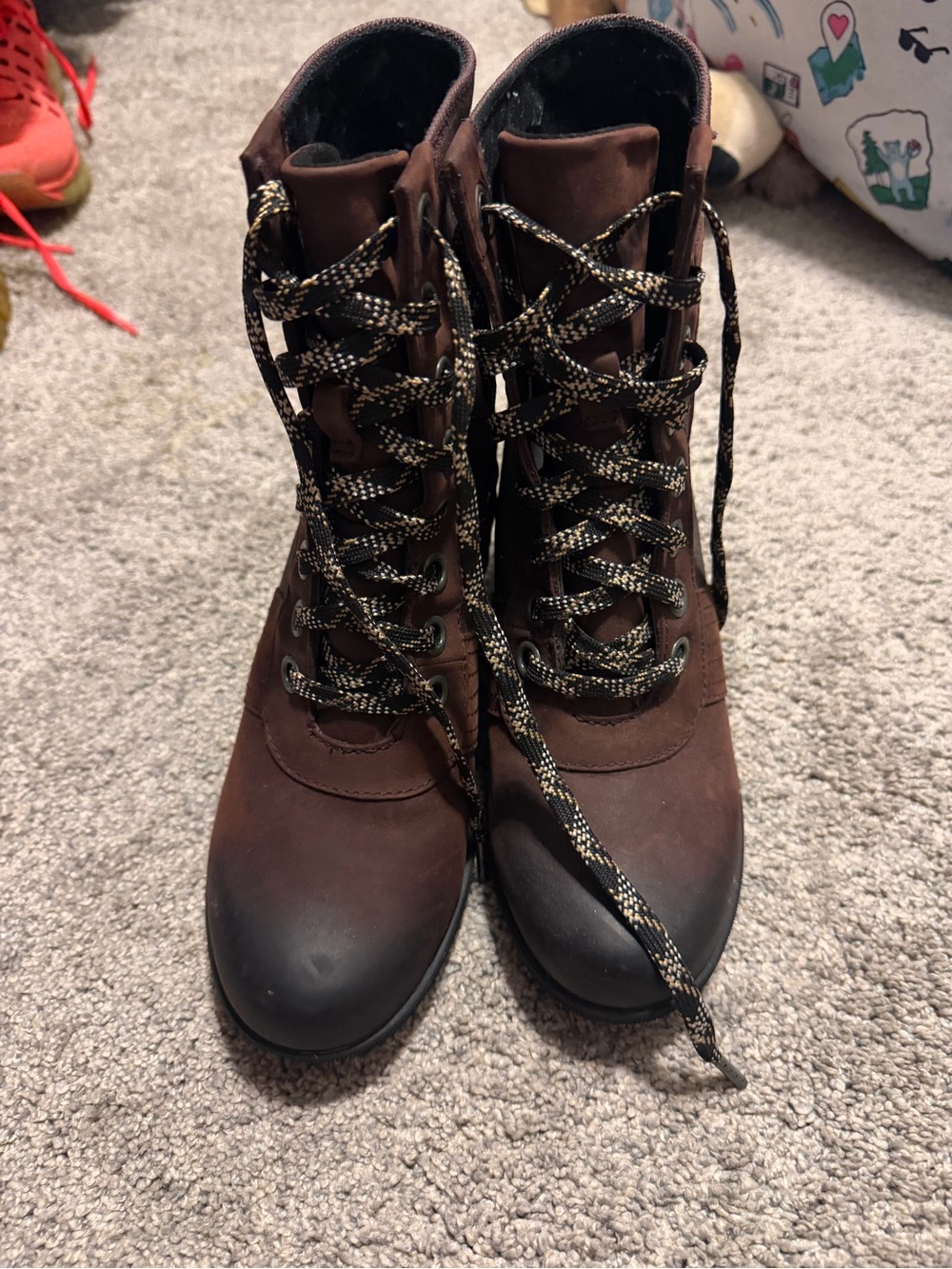 Sorel Brown Lace-Up Women's Outdoor Boots